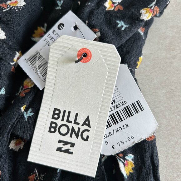 NWT Billabong Black Babylon Floral Jumpsuit - Picture 10 of 11